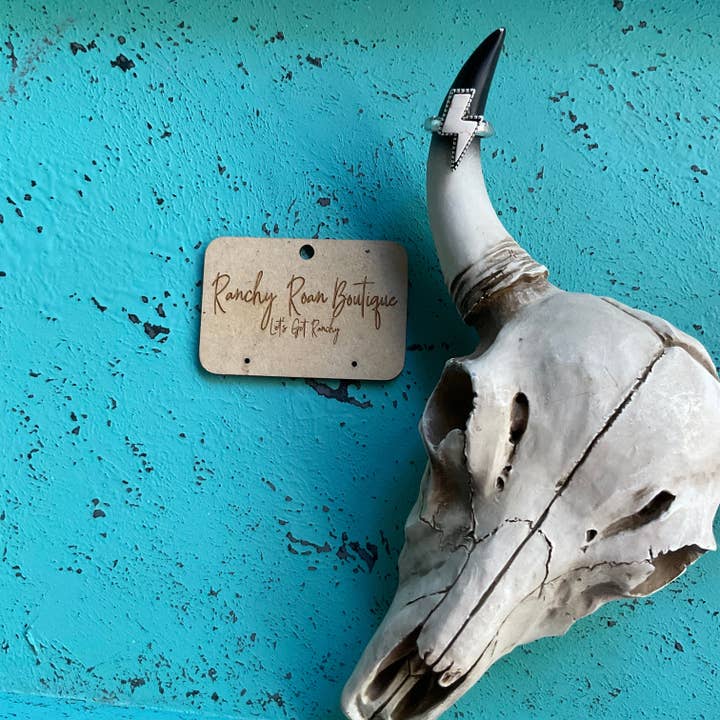 Ranchy Roan Boutique - Wholesale Cocktail/Statement Ring - Thunder Stone Stretch Ring4