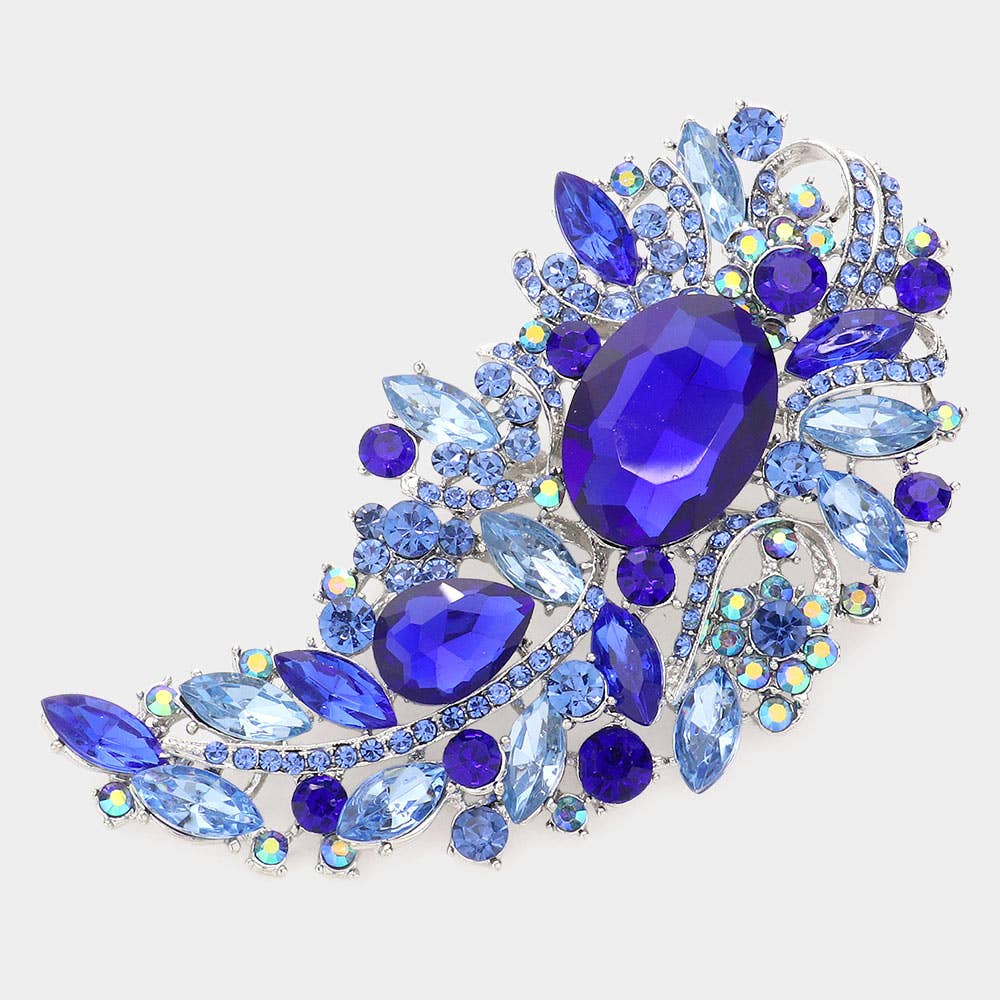 Sensibling Corp. - Wholesale Brooch - Multi Stone Embellished Pin Brooch0