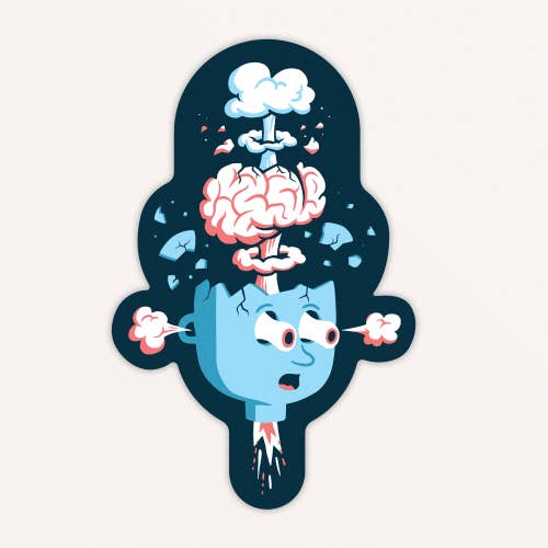 Sticker Mind Blown for wholesale by Factory 43