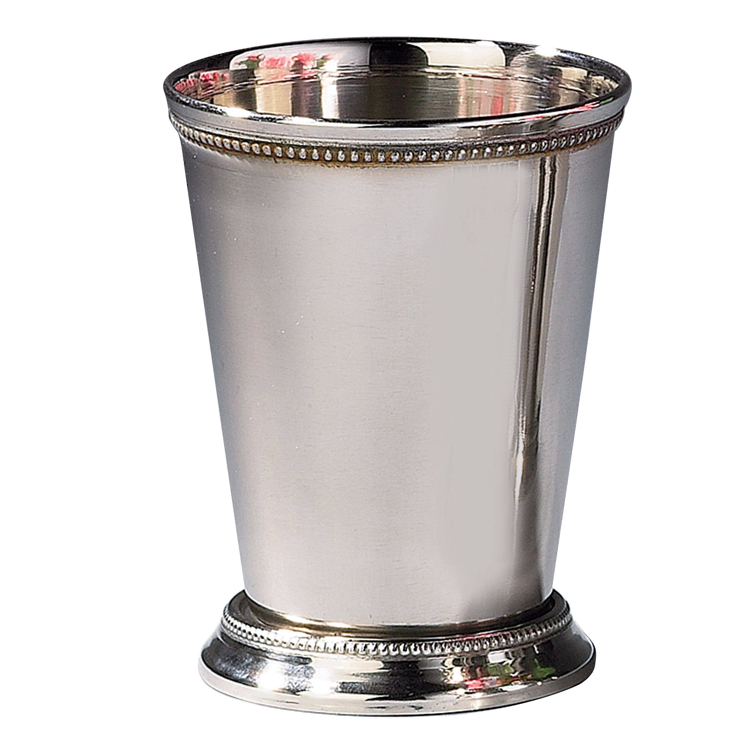 Elegance - Wholesale Cocktail/Liquor Glass - Beaded Mint Julep Cup, 4.5", SS2