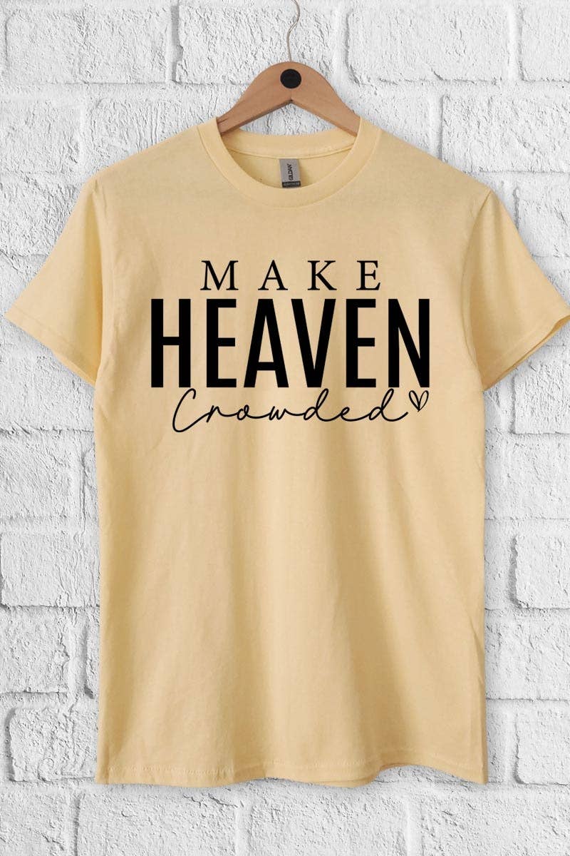 COLORBEAR - Wholesale T-Shirt (Graphic) - Women's - Make Heaven Crowded Graphic Heavy Cotton Tee7