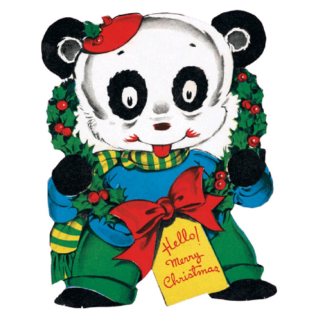 Laughing Elephant - Wholesale Sticker - Vintage Christmas - Holiday Sticker Box4