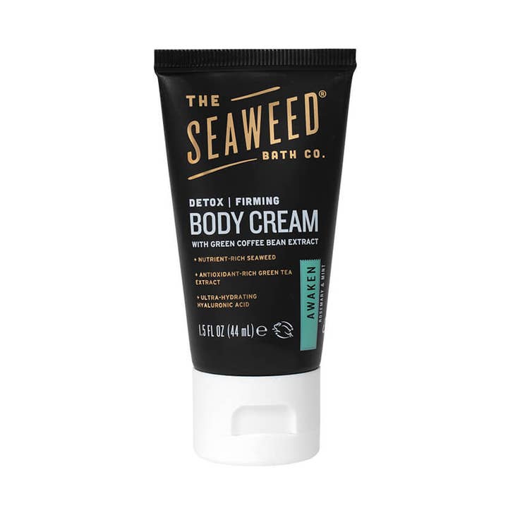 Crème raffermissante pour le corps détox - Mini - Awaken (romarin et menthe) pour la vente par Seaweed Bath Co.