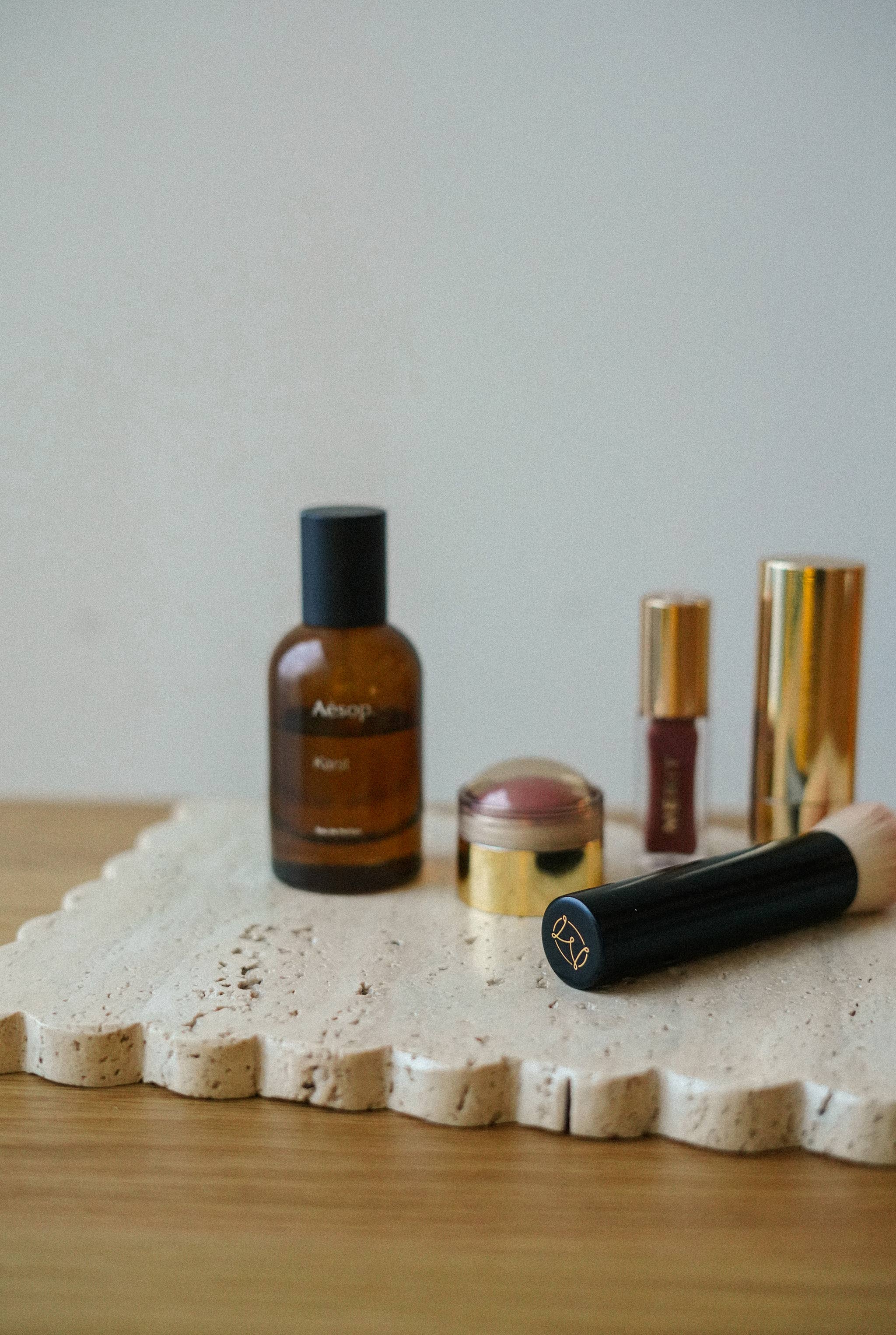 Indaba Trading - Wholesale Decorative Tray - Travertine Rectangular Scallop Tray1