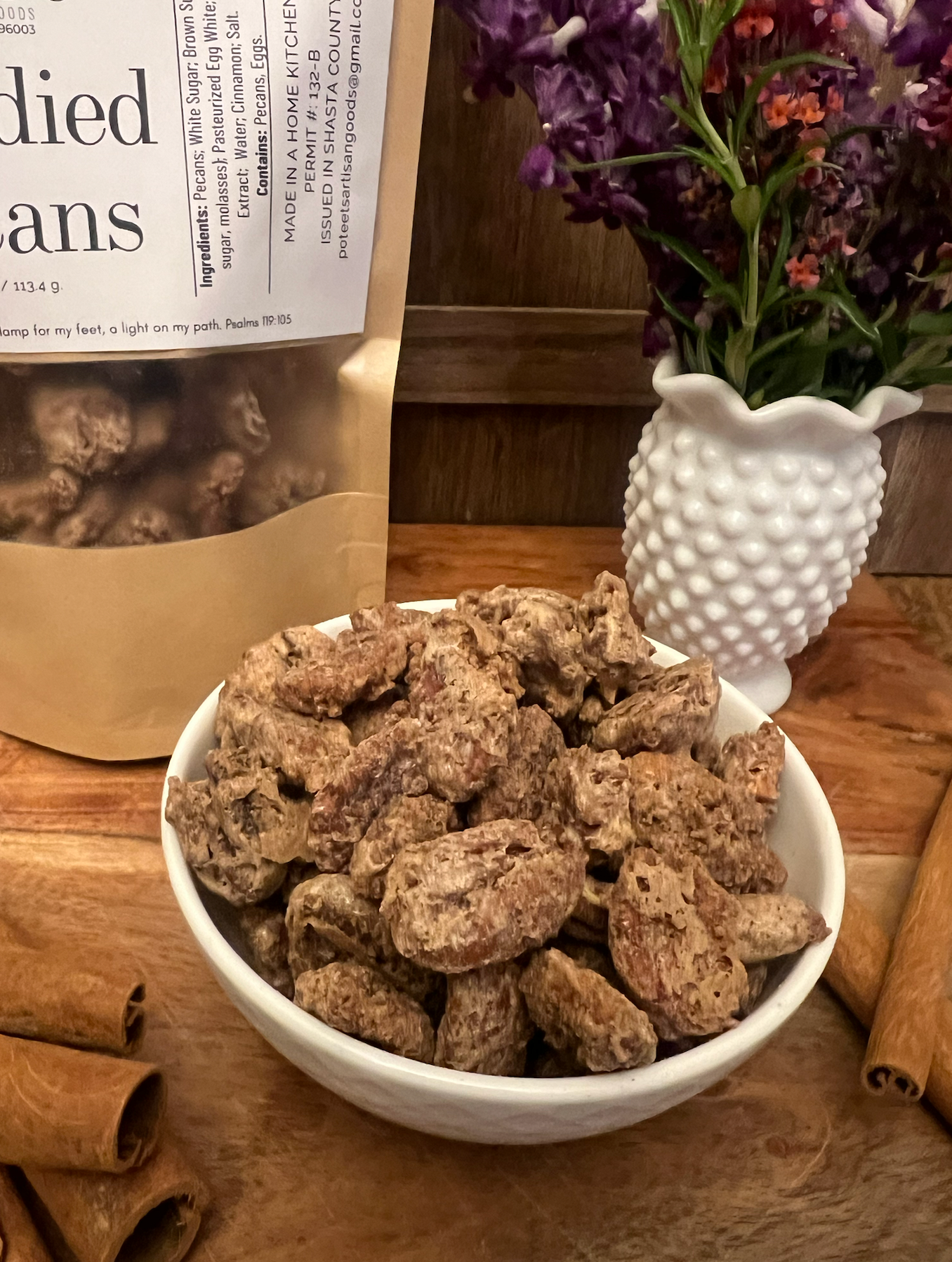 Poteet's Artisan Goods - Wholesale Nuts - Artisan Candied Pecans2