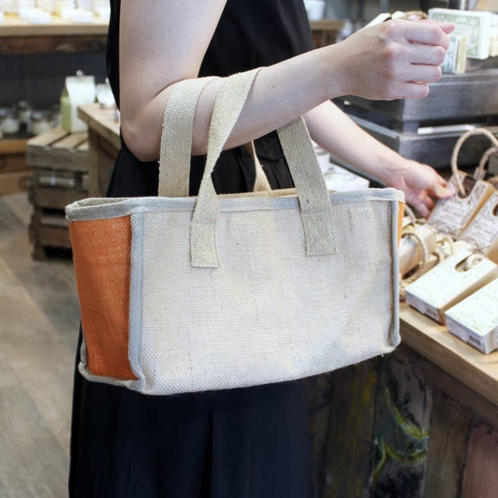AWGifts Europe – wholesale Livsmedels-/Shoppingväska – NATSB-02 - Lrg Varukorg - 33x18x20cm - Gurkmeja
