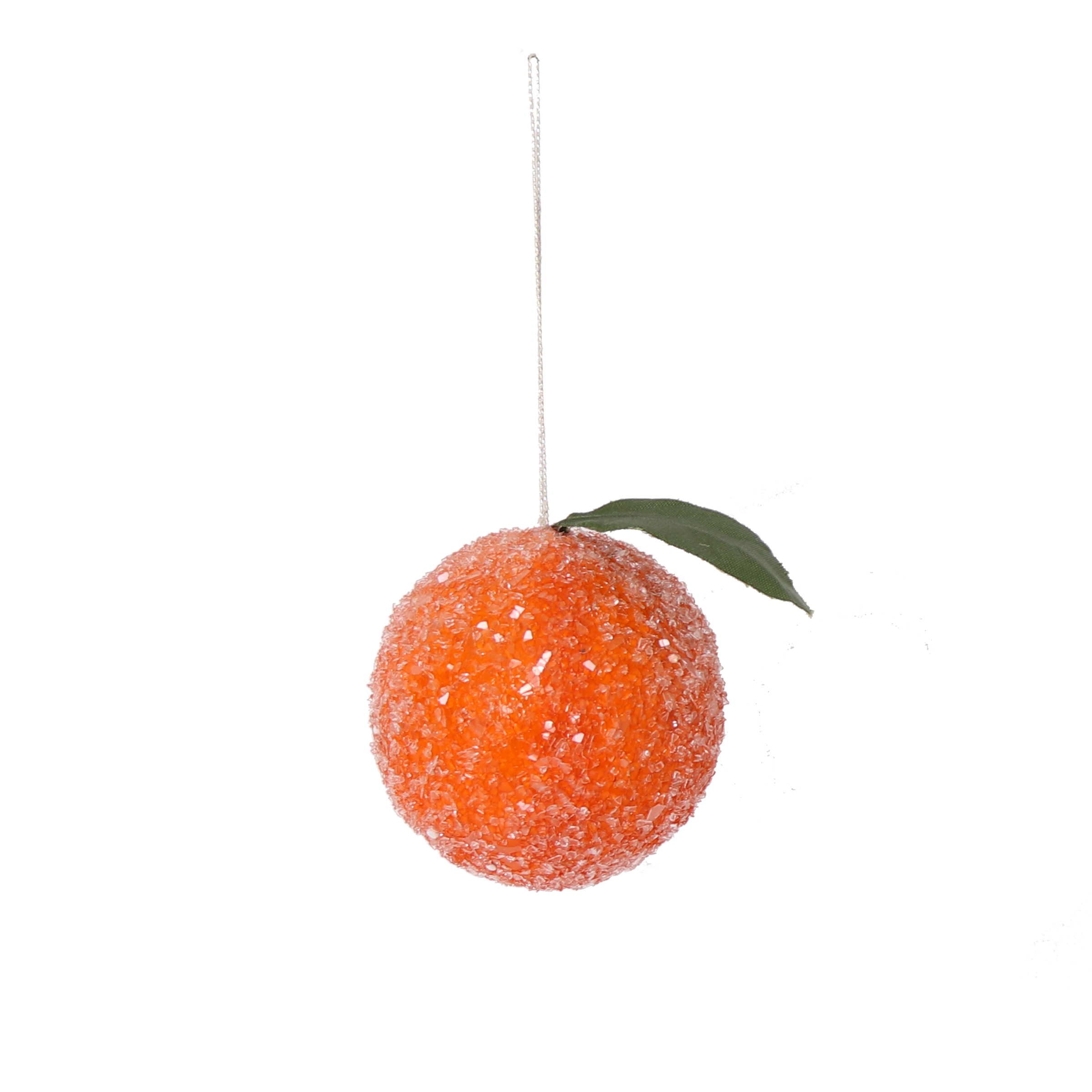 studio THIE - Venta al por mayor Decoración navideña - Decoración Navideña de Fruta Escarchada de Algodón Hilado, 6 cm6