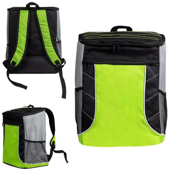 Backpack Cooler - Holds 24 Cans - #35018 - Insulated, Zipper for wholesale by St. Louis Wholesale LLC