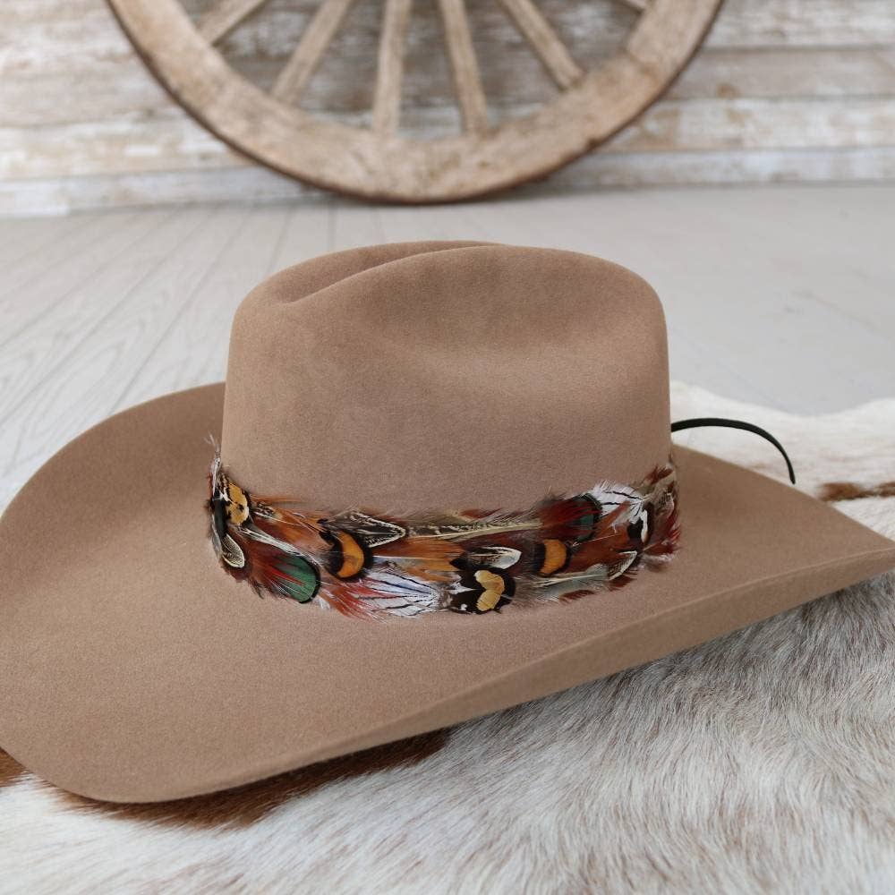 Willow Lane Hat Co. - Vente Accessoire pour chapeau – femme - Bandeau de Chapeau en Plumes - Vistoso II3