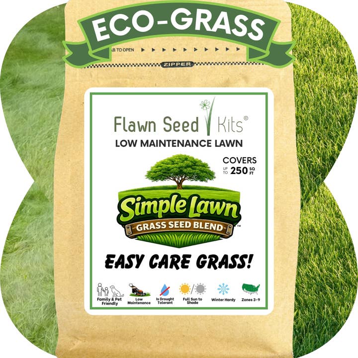 Simple Lawn Mow Less Fine Fescue Grass Seed for wholesale by Flawn Seed Kits