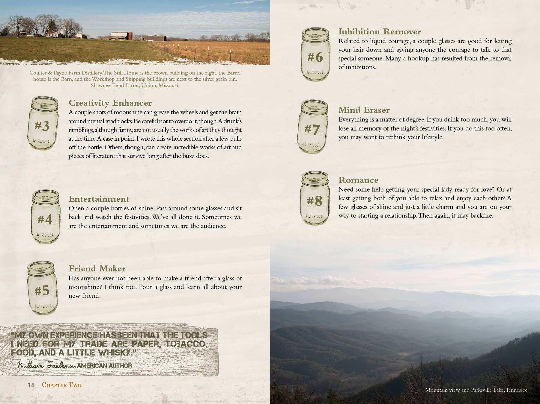 Schiffer Publishing - Wholesale Mixology & Beverage - Coulter & Payne Farm Distillery's 101 Uses for Moonshine4