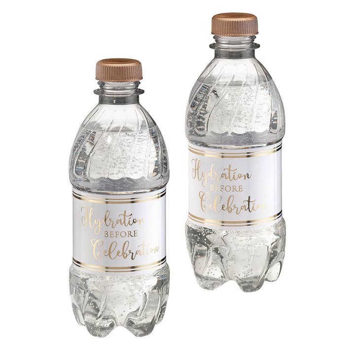 Lillian Rose - Wholesale Party Favor Bag/Box - Gold and White Wedding Welcome Bags with Bottle Wraps Set1