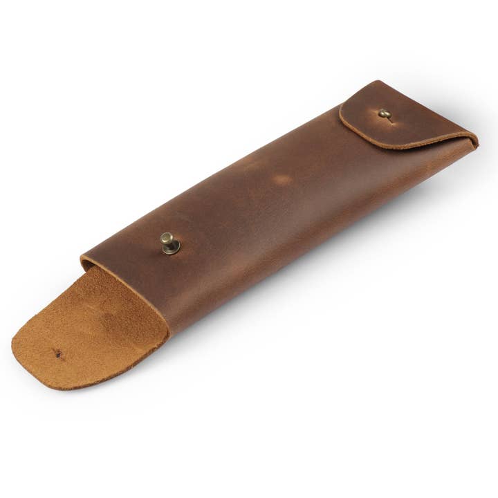 Londo – wholesale Pen & pencil holder – Londo Top Grain Leather Pen Case with Metal Snap Fastener, Pencil Pouch Stationery Bag38