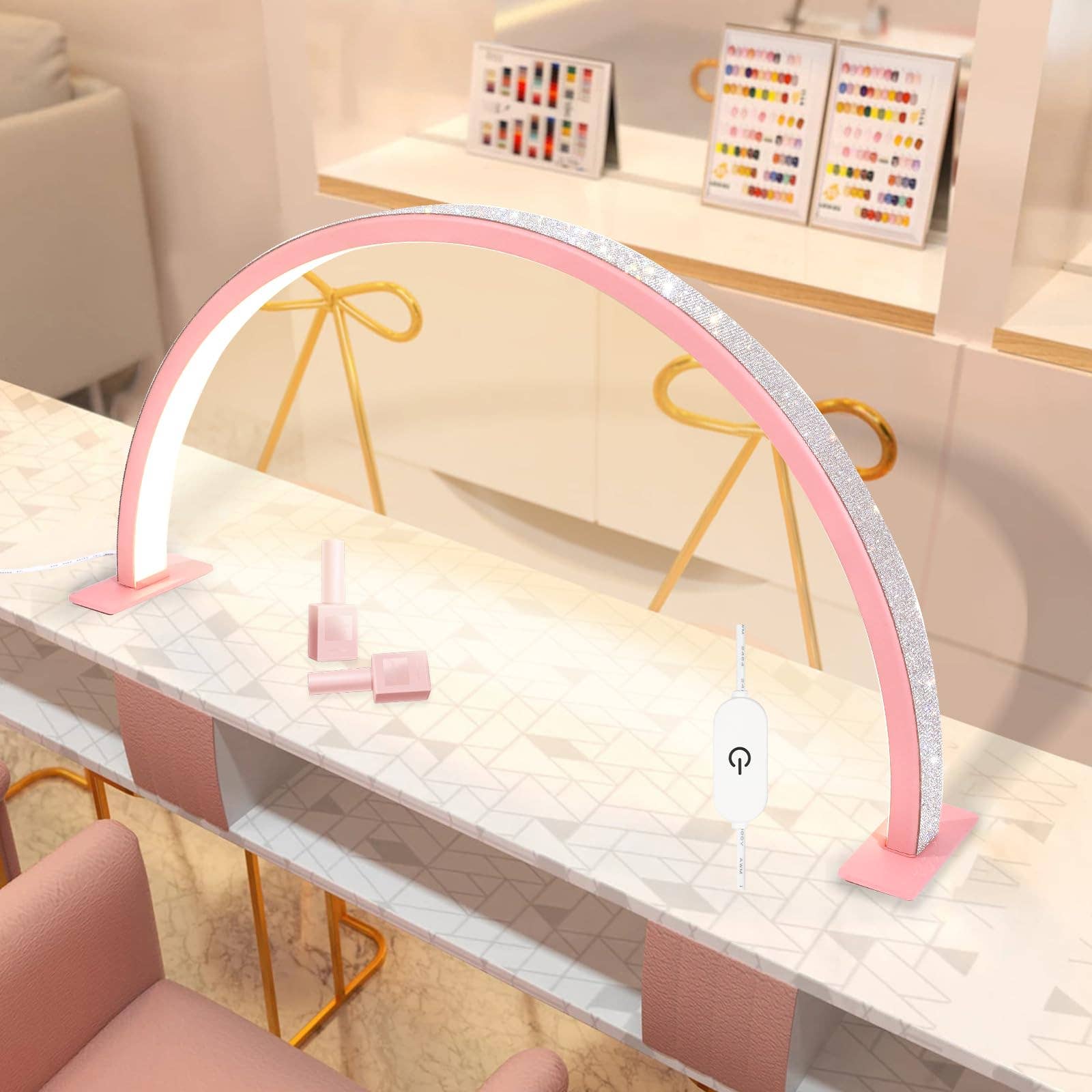 WHITE DIAMOND Half Moon Light Nail Lamp for Lash Eyelash Extension, Tattoo for wholesale on Faire17