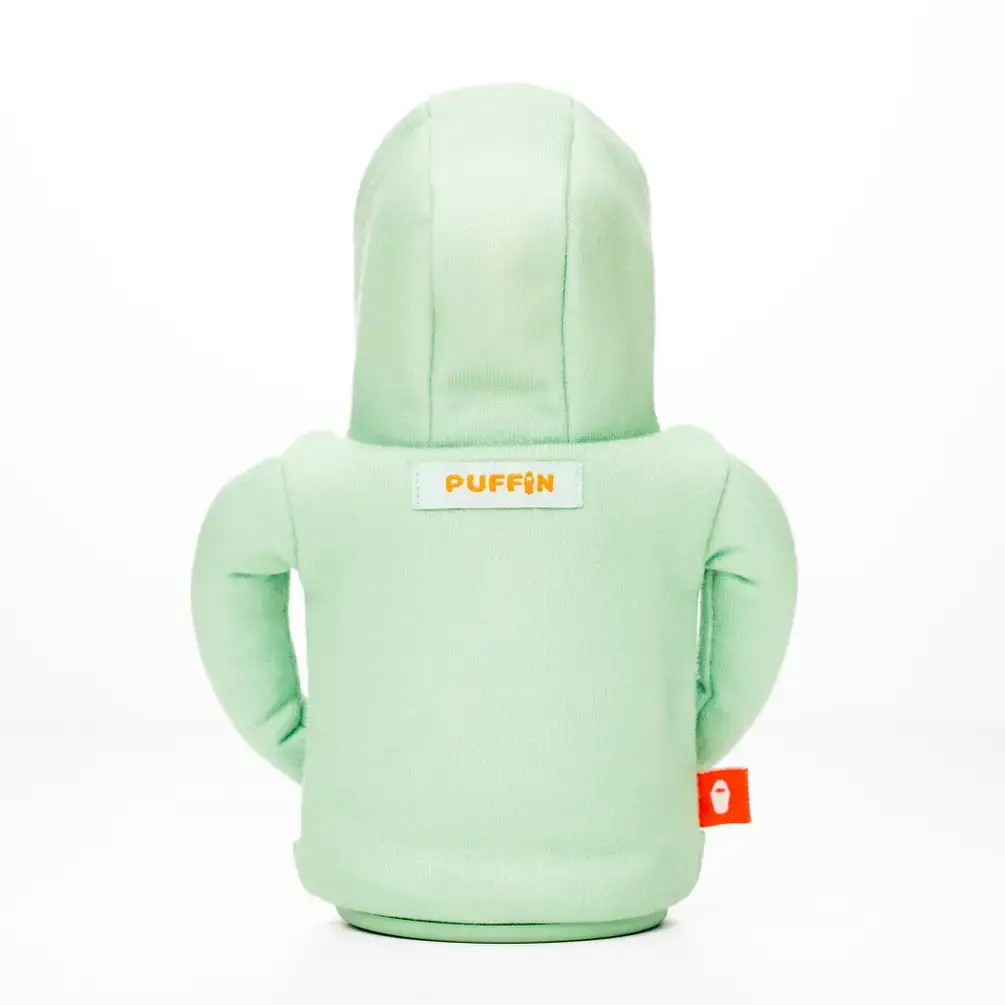 Puffin Drinkwear - Wholesale Sweatshirt - Unisex - Insulated Beverage Cooler - The Hoodie - Seafoam & Apricot5