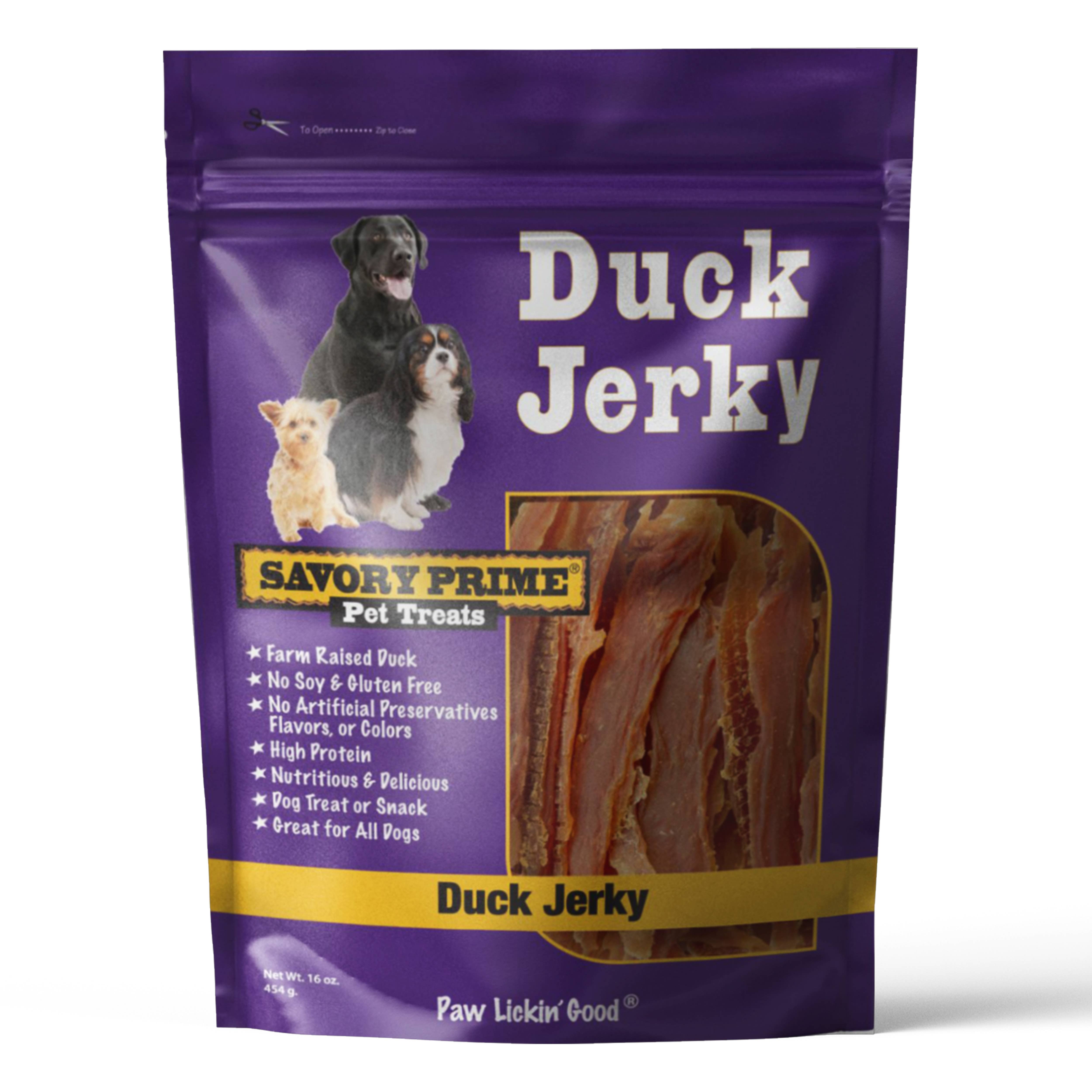Savory Prime – wholesale Godis - Hund – Naturlig ankjerky 16 oz.0