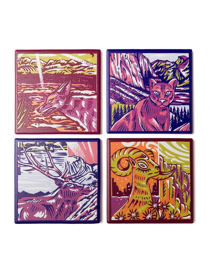 National Park Naturalist Coaster Set for wholesale by Parks Project