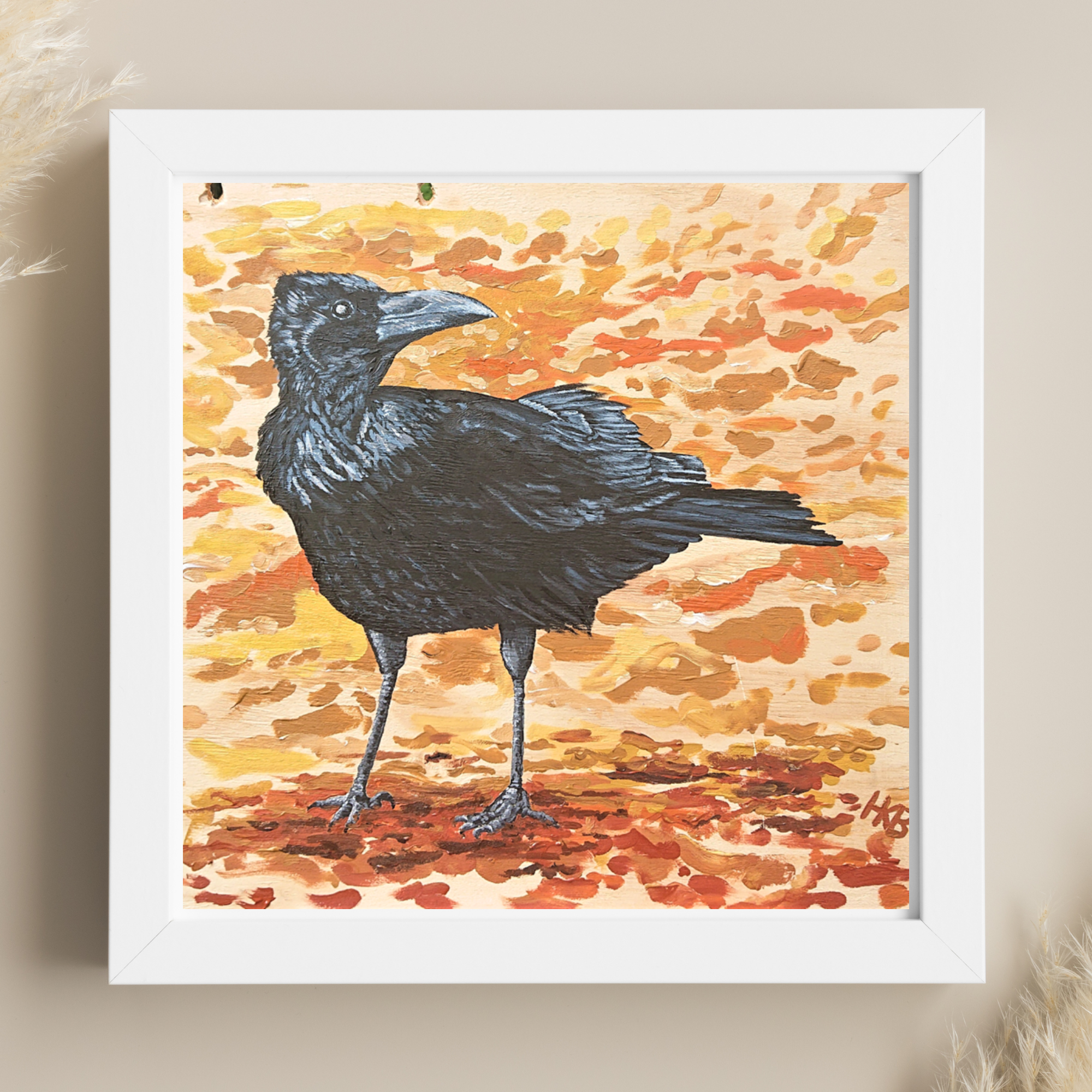 Hannah Kate Makes - Wholesale Art Print - Brandon Crow Art Print - Square - Autumn & Halloween2