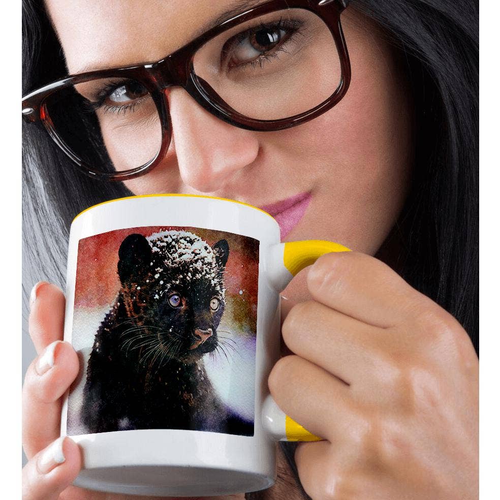 3dRose - Wholesale Coffee Mug - 3dRose, Baby Panther Image Of Watercolor Painting, Mug1