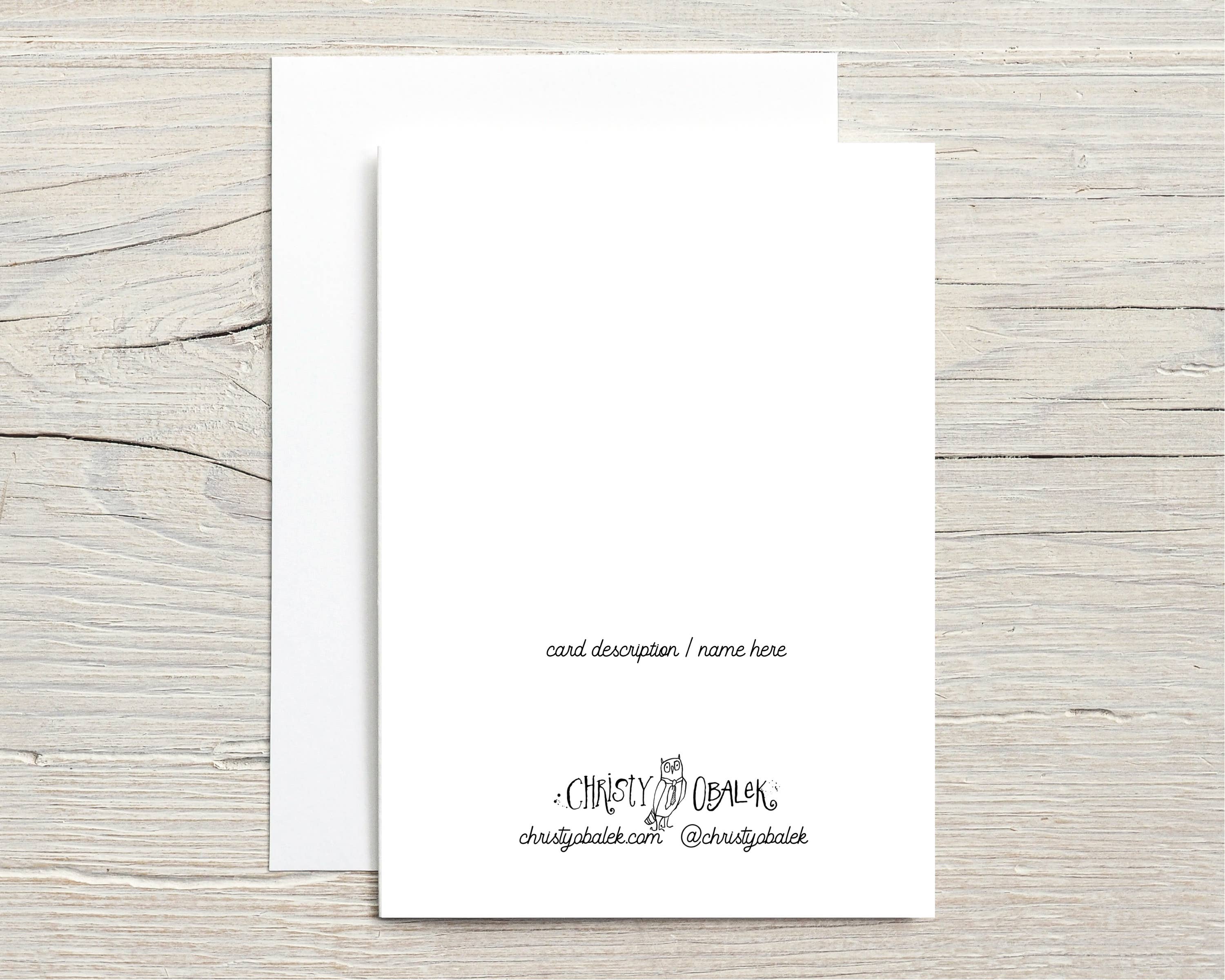 Christy Obalek Illustration - Wholesale Sympathy Card - When Cardinals Appear #5061