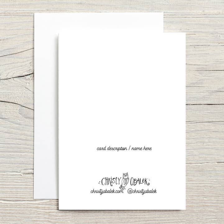 Christy Obalek Illustration - Wholesale Everyday Greeting Card - Canada's Friendliest Bird Whiskeyjack Card1