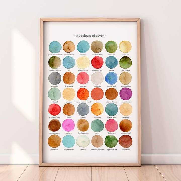 By Tilly - Wholesale Art Print - The Colours of Devon Print0