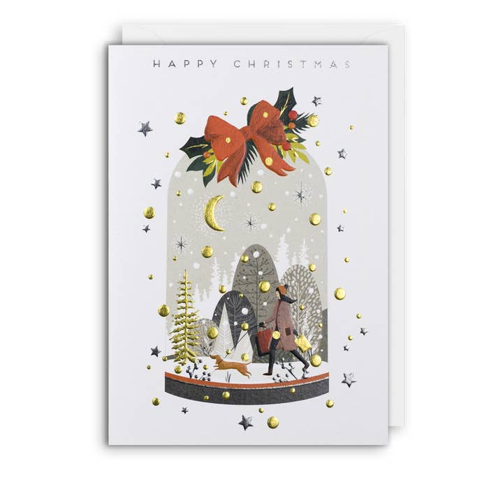 SNOW GLOBE julkort för wholesale av Meraki Greeting Cards
