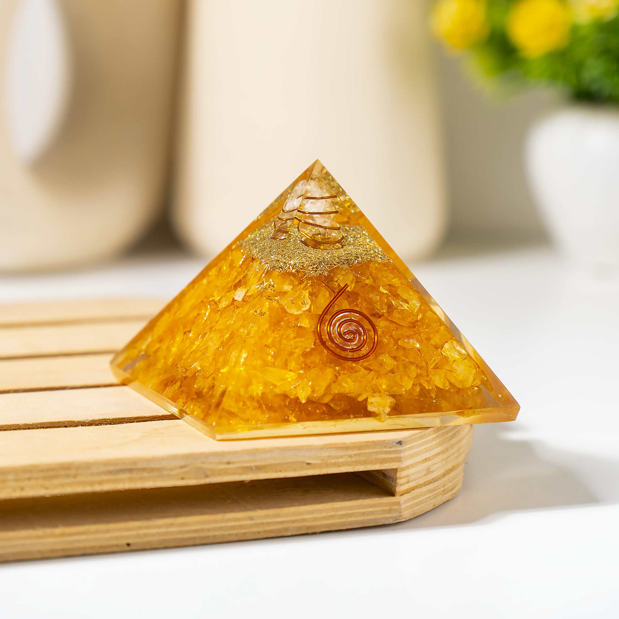 Soothing Crystals - Wholesale Spiritual Stone/Crystal - Orgone Pyramid | Citrine Pyramid | Crystal Energy Pyramid1
