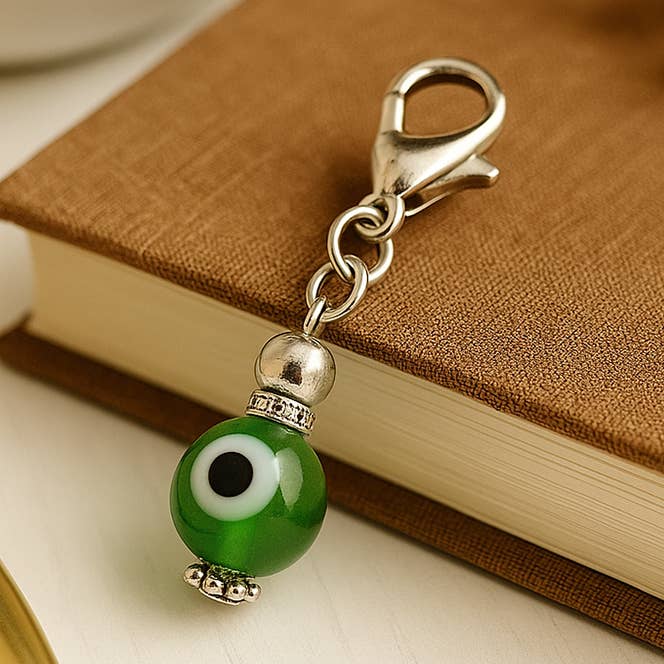 Llavero de bola de cristal colgante con ojo turco, colores surtidos para venta al por mayor de VIE