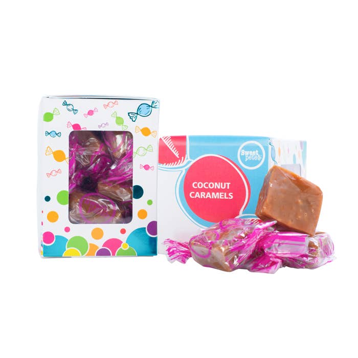 Coconut Caramels Gift Box for wholesale by Sweet Pete's Candy