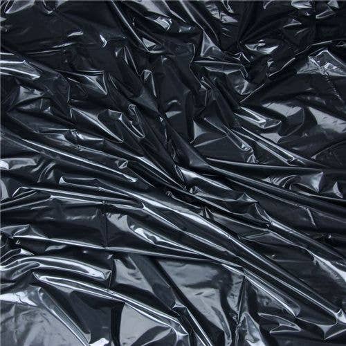 Lux Fetish Vinyl Bed sheet Black OS LF5302 for wholesale on Faire