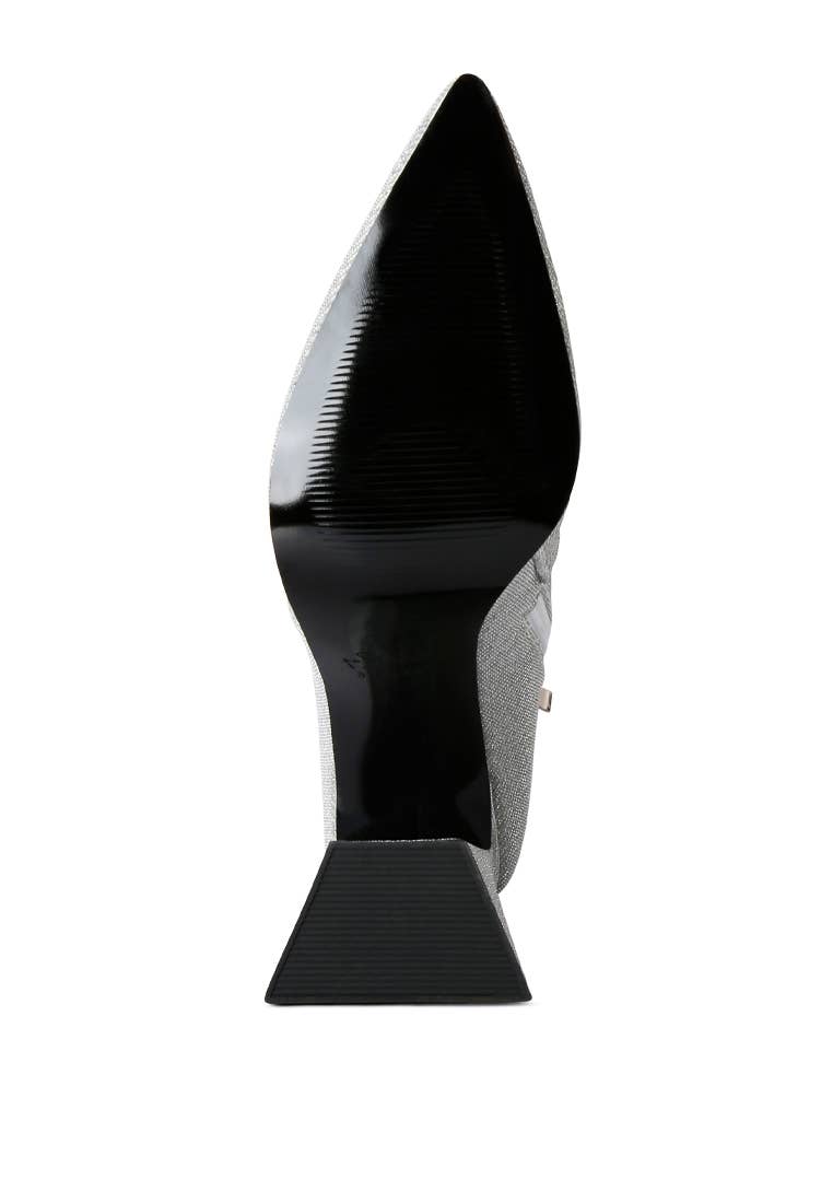 Rag Company - Wholesale Booties - Women's - Hustlers Shimmer Block Heeled Ankle Boots8