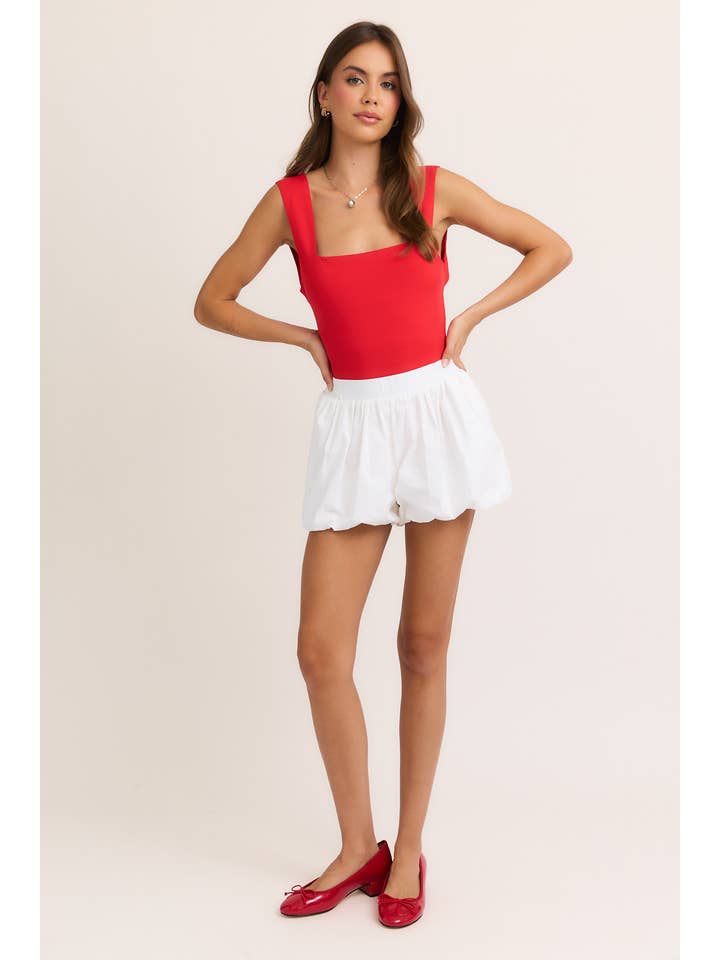 LE LIS - Wholesale Bodysuit - Women's - WIDE STRAP BACK TIE BODYSUIT