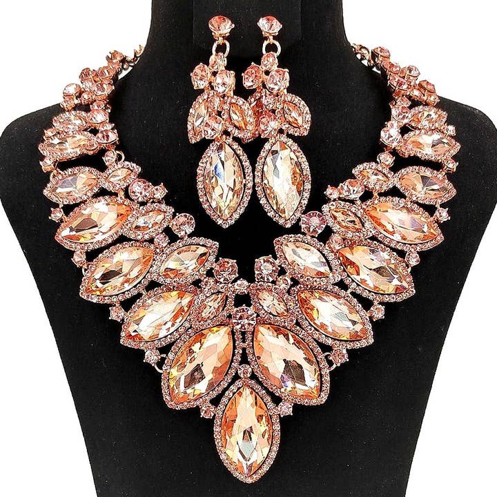 Diacly – wholesale Jewellery set – Cloud Oblong Shape Big Chunky Set13