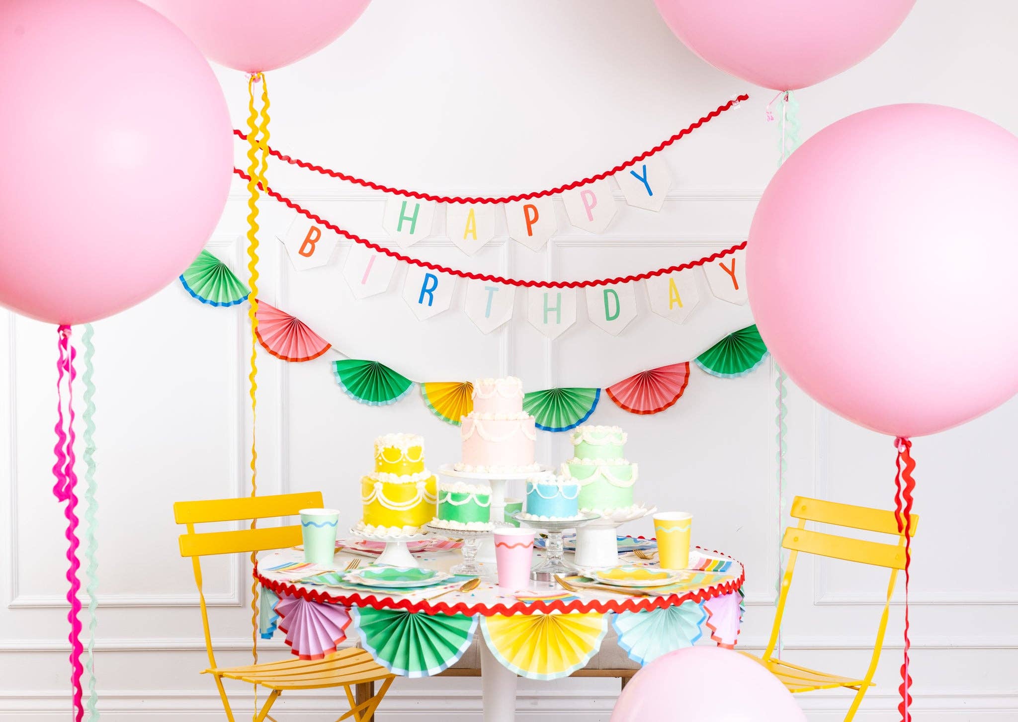 My Mind’s Eye - Wholesale Party Sign/Banner - HBD1103 - Bright Birthday Bunting Banner8
