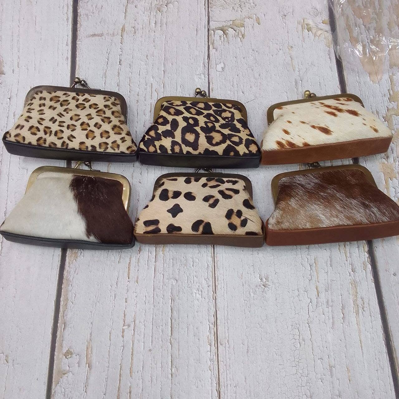 Hecho a mano - Vendita all'ingrosso Portamonete - Donna - Portafoglio grande con stampa animalier e chiusura metallica1