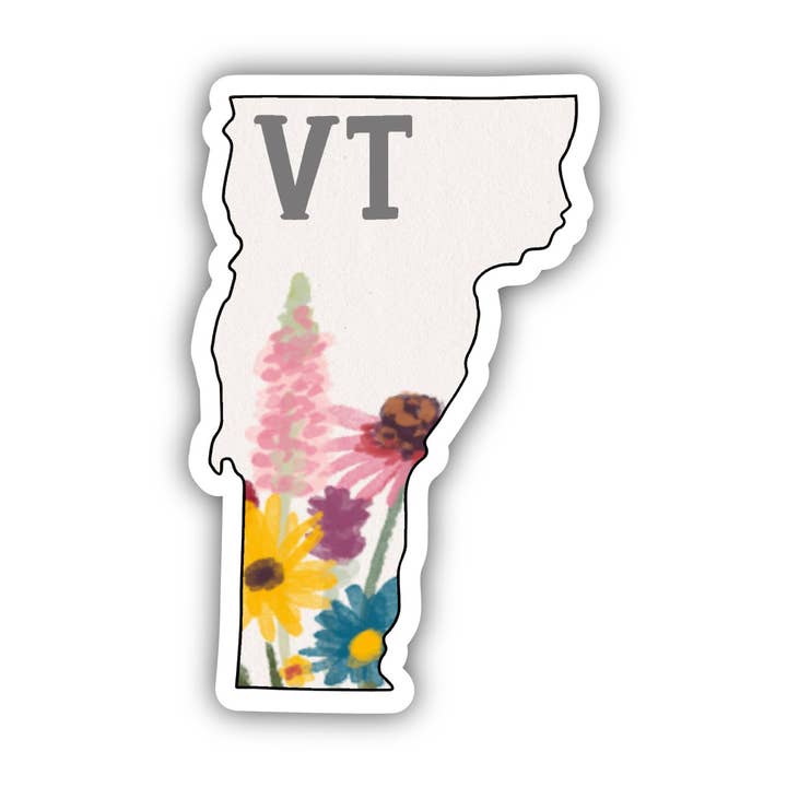 Vermont Painterly Pattern Sticker for wholesale by Big Moods