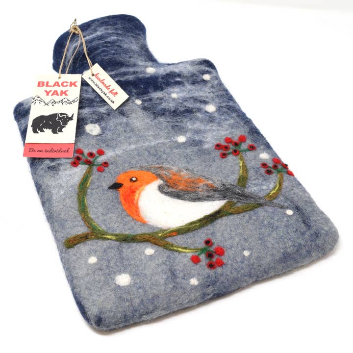 Black Yak Ltd – wholesale Hot/cold compress – Robin Felt Hot Water Bottles - Fair Trade1