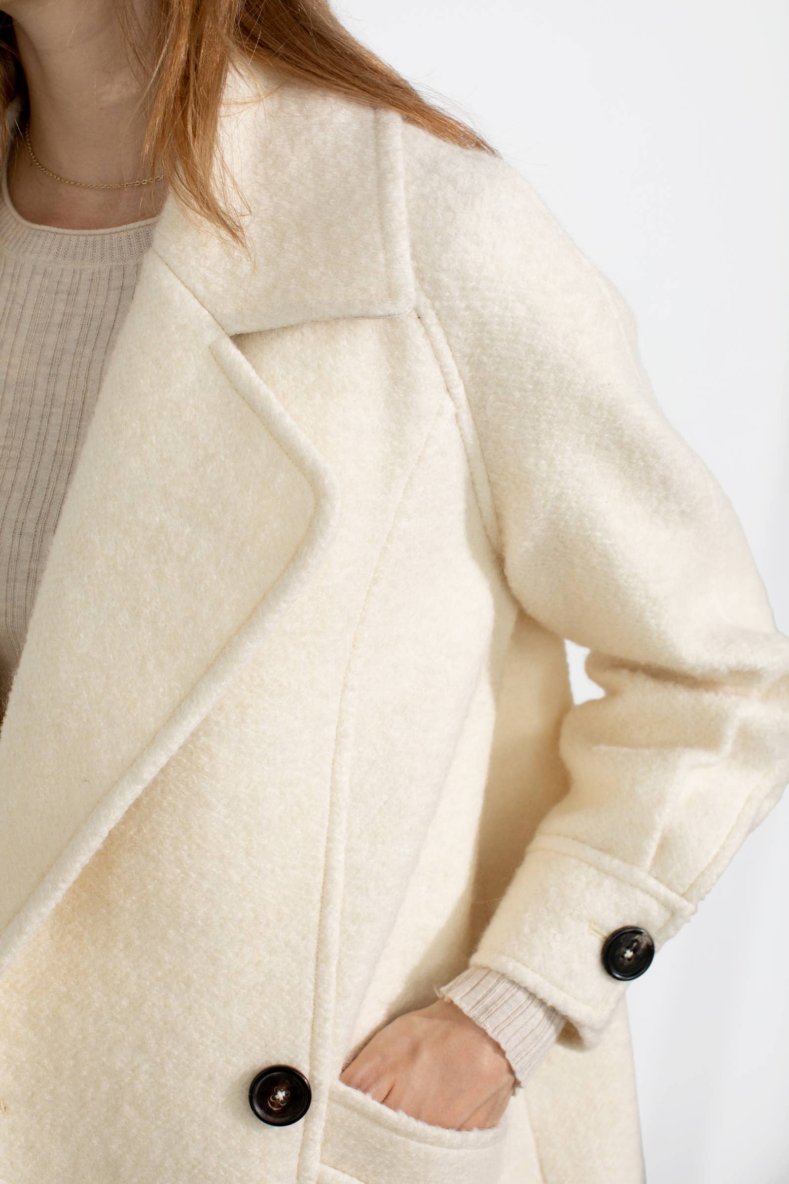 J.ING - Wholesale Coat - Women's - Teddy Coat (Ivory/SandyBrown)11