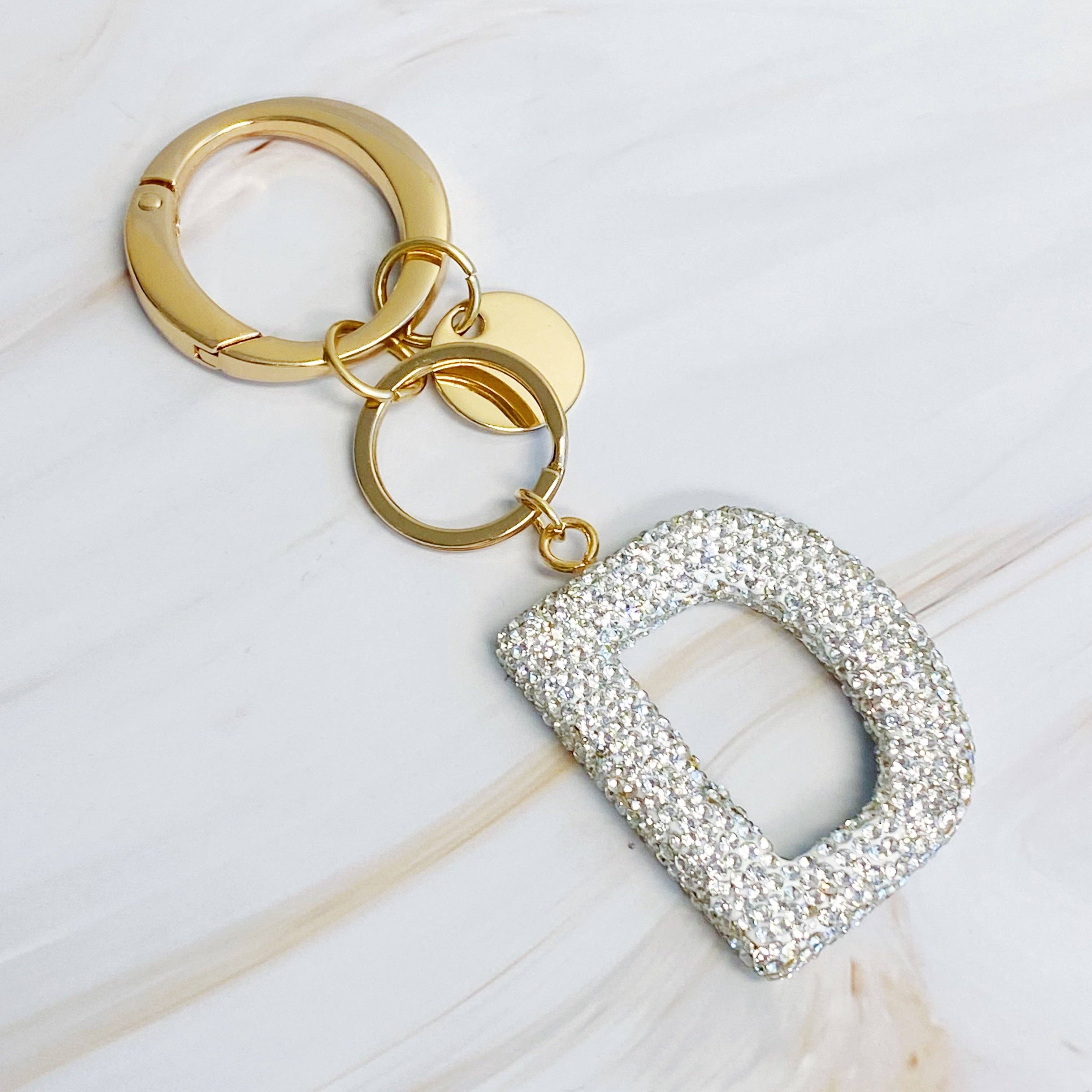 Ellison+Young - Wholesale Keychain - Women's - It Girl Glam Initial Key Chain3
