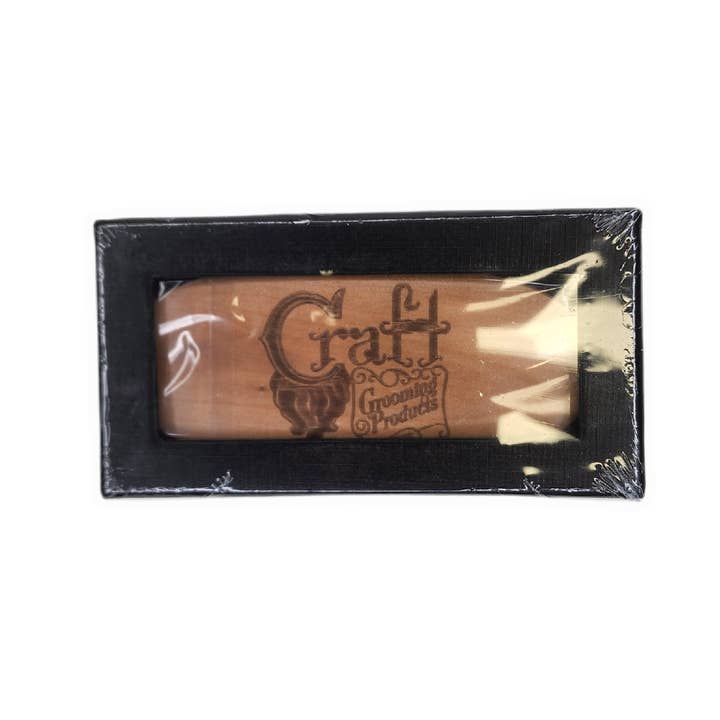 Boar Bristle Brush & Wood Comb box set for wholesale by Craft Grooming Products