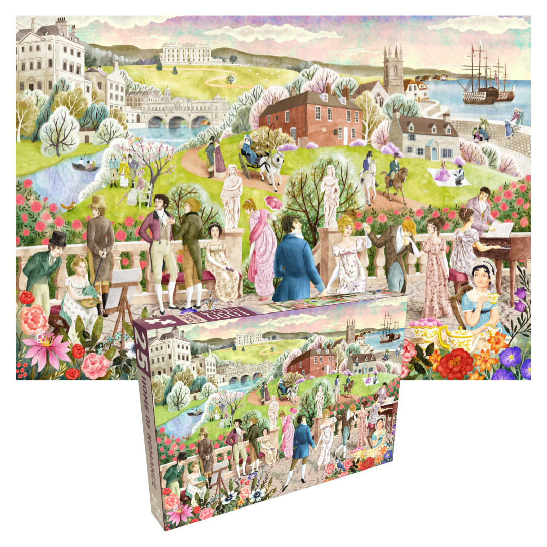 Penny Puzzle - Wholesale Puzzle - Adult - HOME OF ROMANCE 1000 piece JANE AUSTEN jigsaw puzzle1