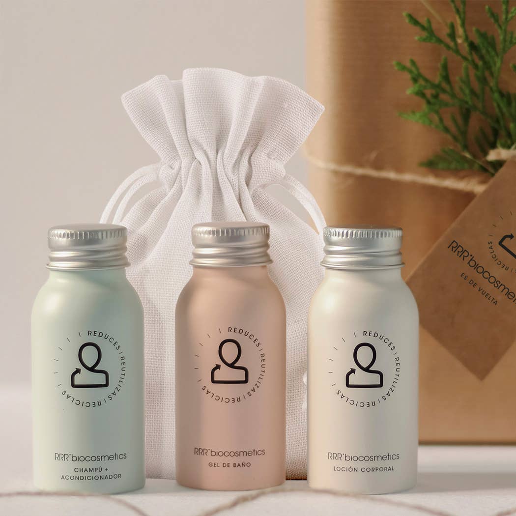 RRR'biocosmetics - Vendita all'ingrosso Set bagno e corpo - Kit da viaggio ecologico 50 ml3