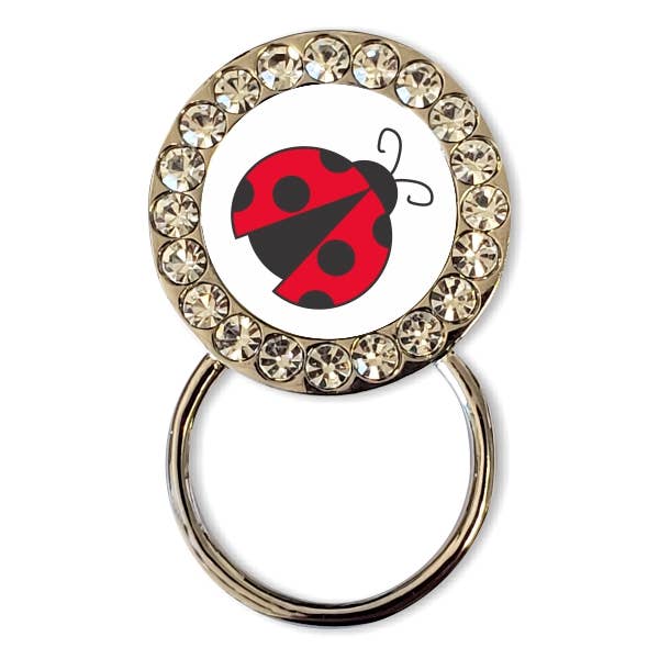 CZ Eyeglass/Badge Holder: Ladybug for wholesale by Smart Charms