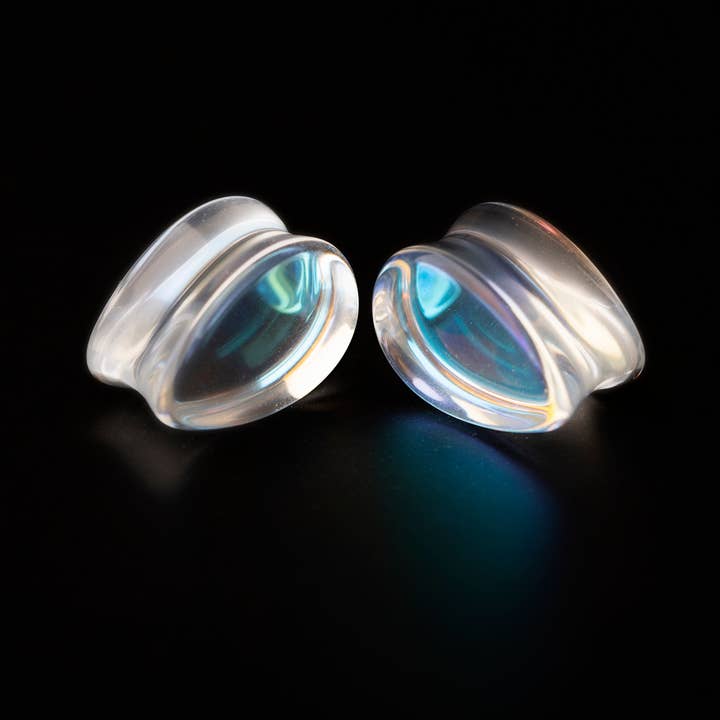 Glänsande glas Teardrop Plug för wholesale av Eros Plugs