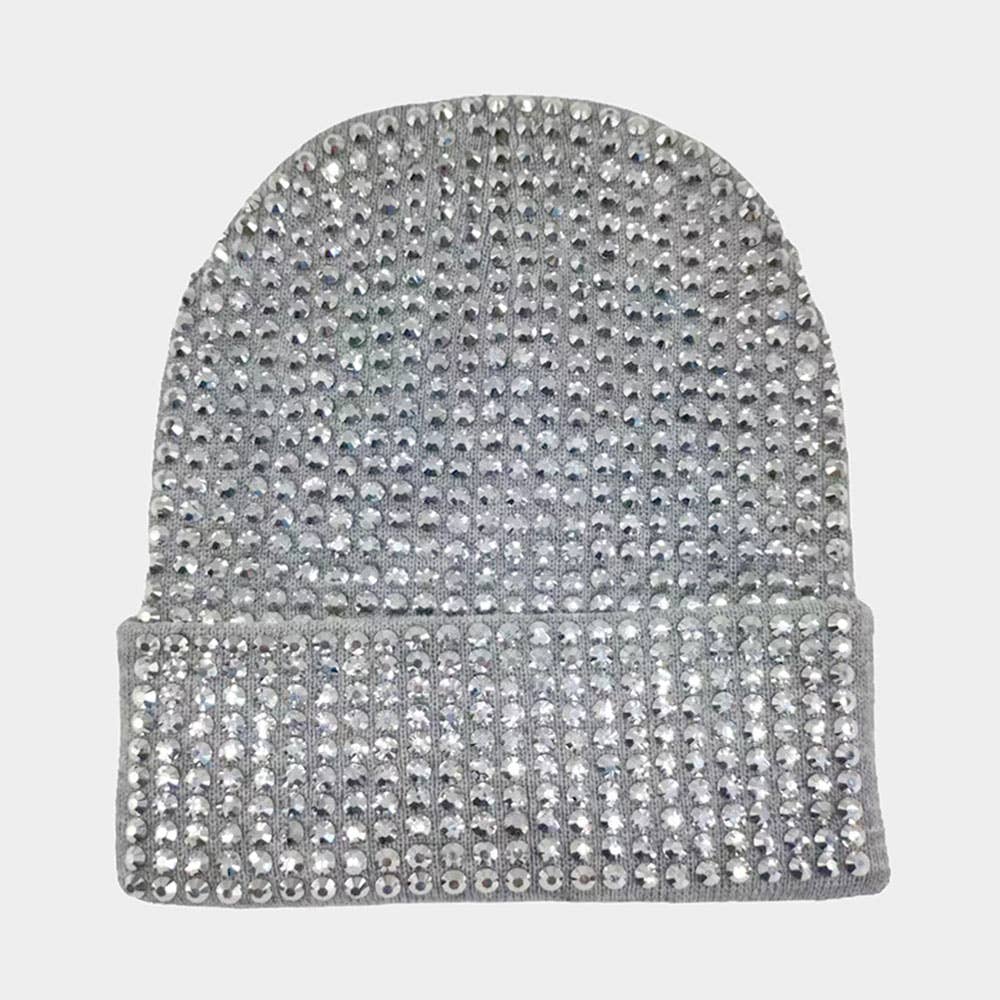 Sensibling Corp. - Venta al por mayor Gorro de lana - Mujer - Gorro de punto liso con tachuelas1