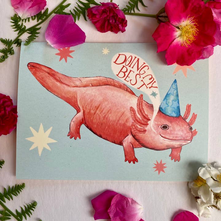 Marika Paz Illustration - Wholesale Gewone wenskaart - Mijn beste kaart doen