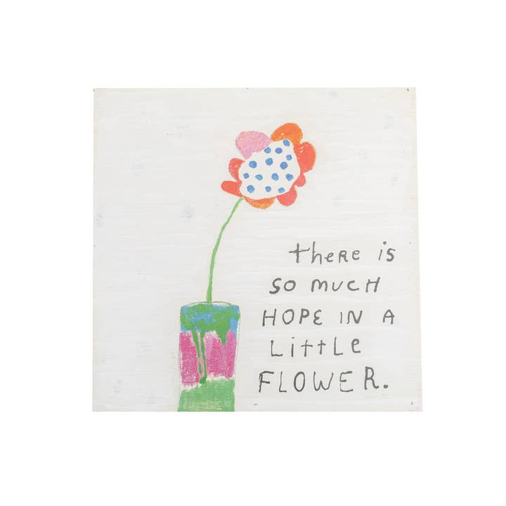 12"x12" So Much Hope Flower Art Poster for wholesale by Sugarboo & Co