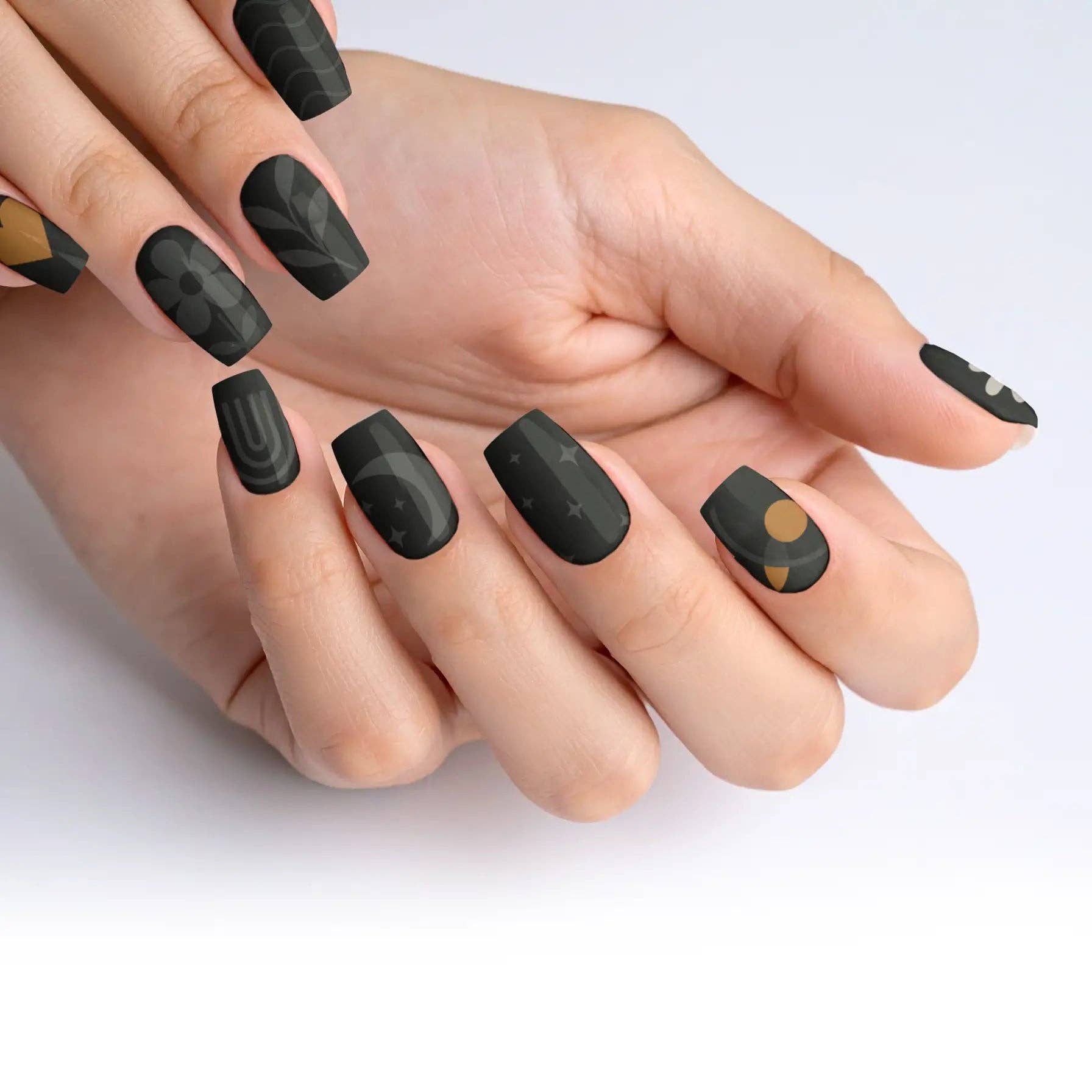 FYNE BODY - Wholesale Press-on/fake nails - Midnight Sunbeam Black Summer Press-On Nails81
