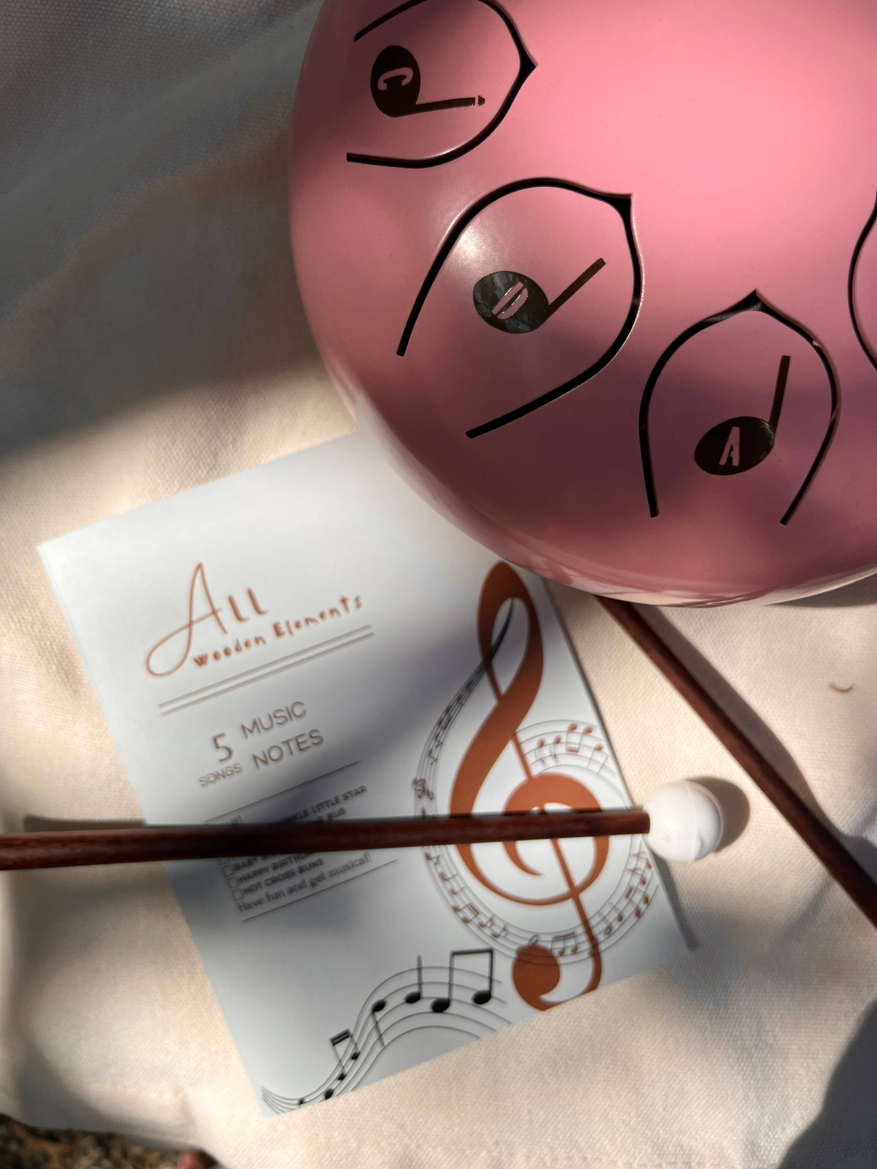 All Wooden Elements - Vente Jouet musical – enfant et bébé - Instrument de batterie pour enfants Steel Tongue Drum8